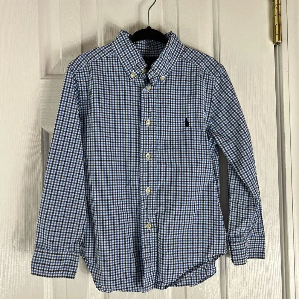 Ralph Lauren Boys Plaid Shirt Size 5